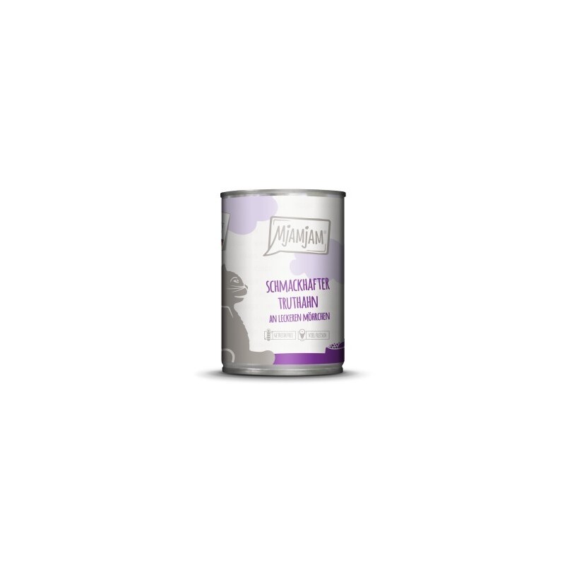 MjAMjAM Nassfutter Katze Adult 6x400 g Truthahn