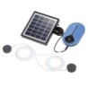 1,5 W 3600 mAh Solar-Sauerstoffpumpe, Aquarium-Oxygenator, Aquarium-Sauerstoffbelüfter, Teichbelüfter, Luftpumpe blau