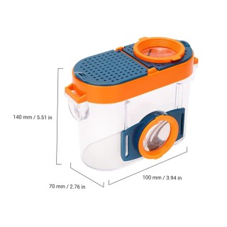 Insekteninspektionsbox mit 2,6-facher und 4,5-facher Vergrößerung, Insektenfänger und -betrachter für Kinder bunt