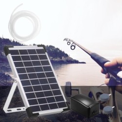 Solar-Sauerstoffpumpe, Aquarium-Oxygenator, Aquarium-Sauerstoffbelüfter, Teichbelüfter schwarz