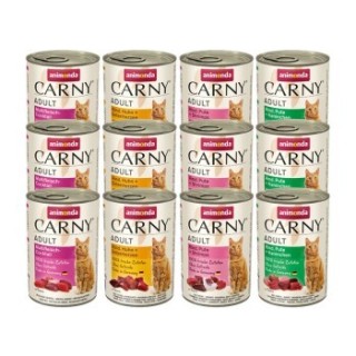 animonda Carny Nassfutter Katze Adult, Mixpaket Fleischauswahl 12x400 g Mixpaket 2
