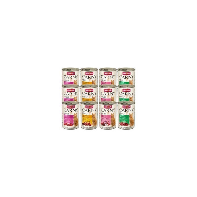 animonda Carny Nassfutter Katze Adult, Mixpaket Fleischauswahl 12x400 g Mixpaket 2