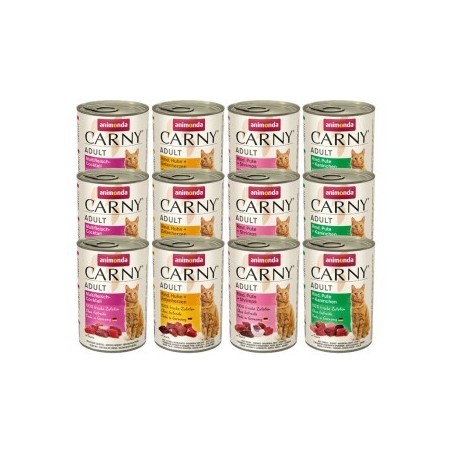 animonda Carny Nassfutter Katze Adult, Mixpaket Fleischauswahl 12x400 g Mixpaket 2