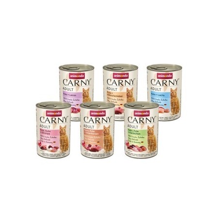 animonda Carny Nassfutter Katze Adult, Mixpaket 6x400 g
