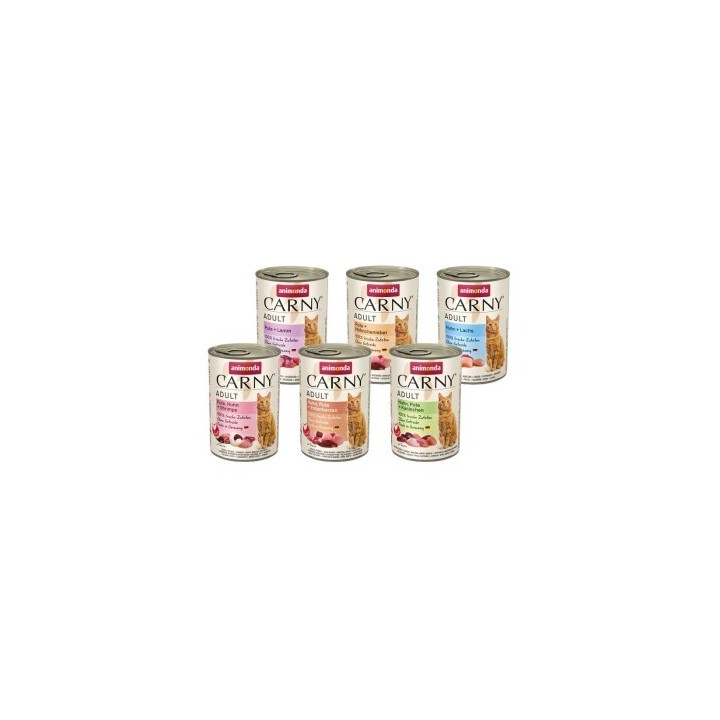 animonda Carny Nassfutter Katze Adult, Mixpaket 6x400 g
