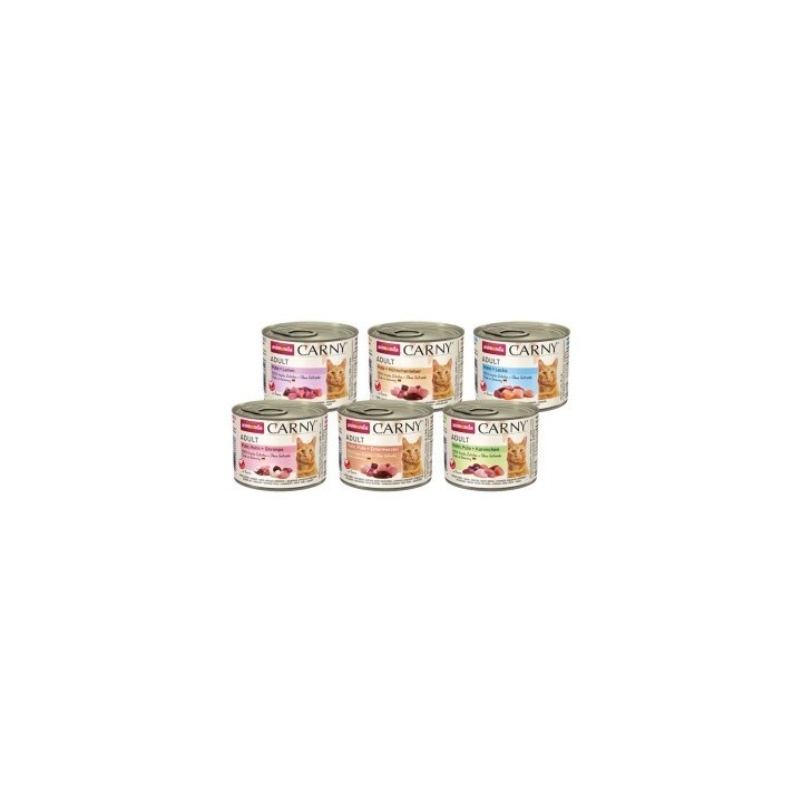 animonda Carny Nassfutter Katze Adult, Mixpaket 6x200 g