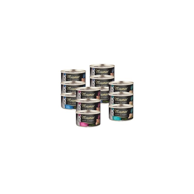 Miamor Feine Filets naturell Mixpaket 12x80g Mixpaket 1