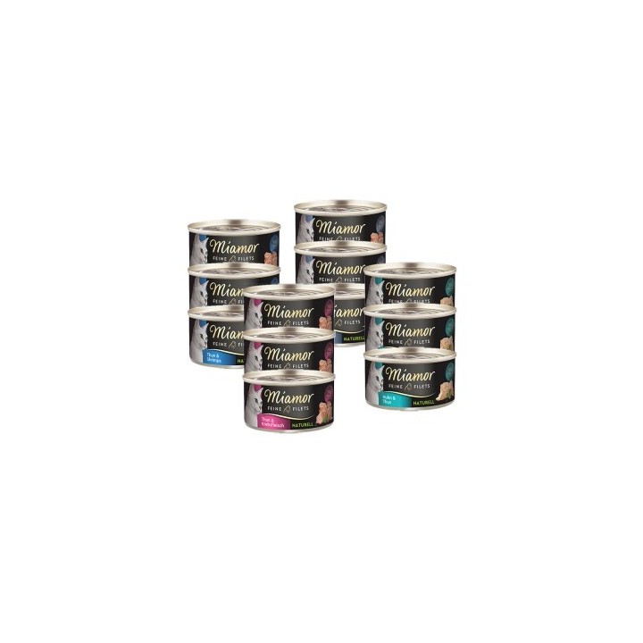 Miamor Feine Filets naturell Mixpaket 12x80g Mixpaket 1