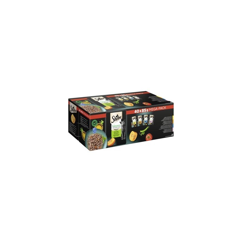 Sheba Mega-Pack Nature's Collection in Sauce Feine Vielfalt 40 x 85g