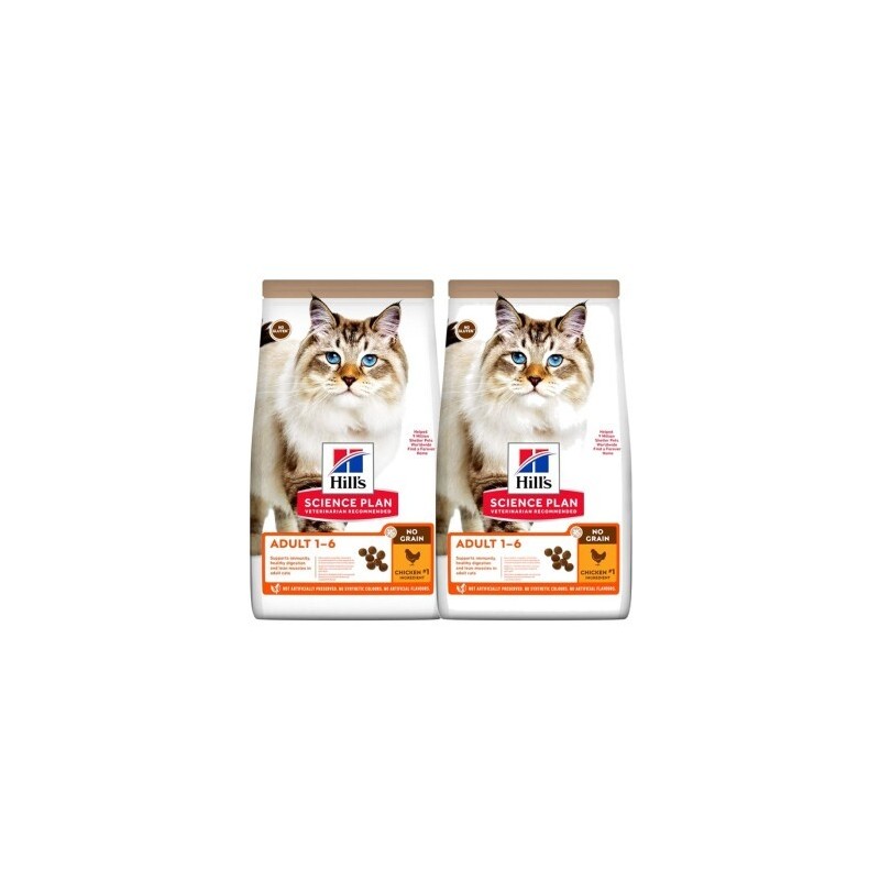 Hill's Science Plan No Grain Adult mit Huhn ohne Getreide 2x1.5 kg