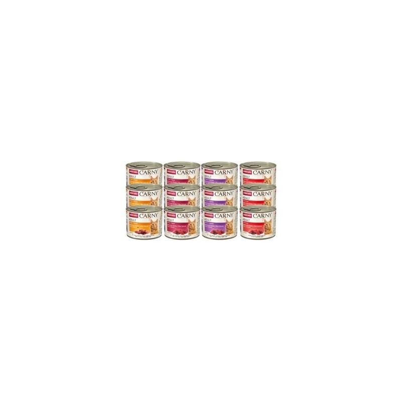 animonda Carny Nassfutter Katze Adult, Mixpaket Fleischauswahl 12x200 g Mixpaket 1