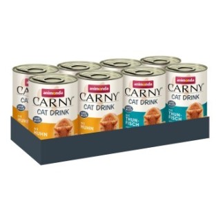 animonda Carny Nassfutter Katze Adult, Mixpaket Cat Drink 8x140 ml
