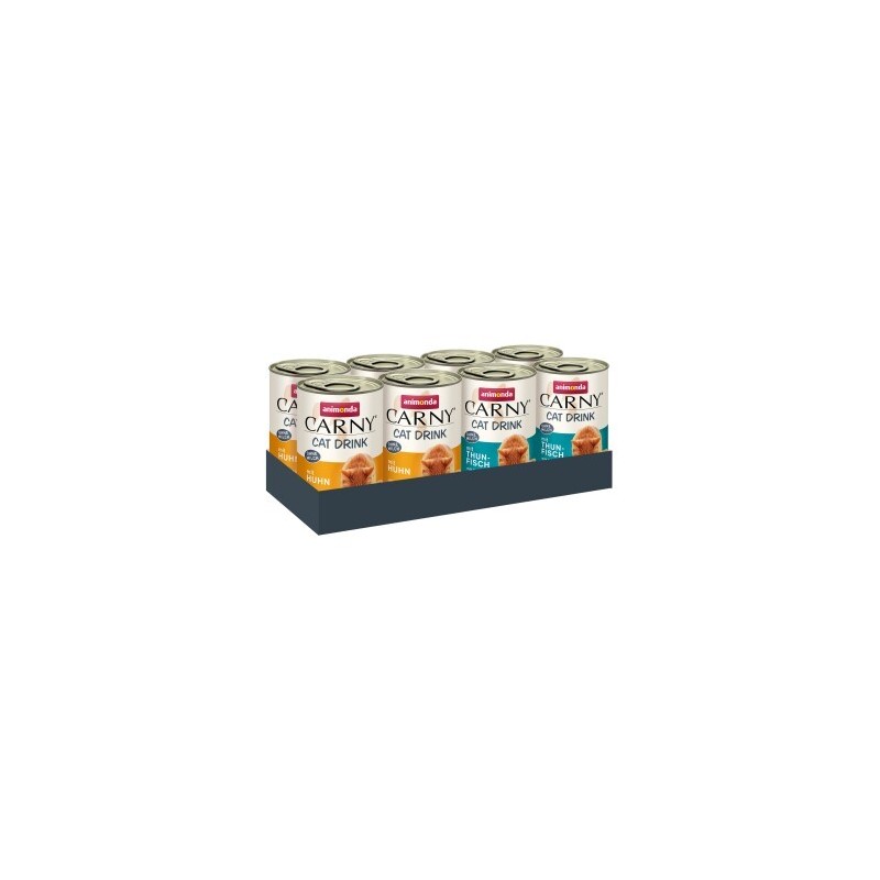 animonda Carny Nassfutter Katze Adult, Mixpaket Cat Drink 8x140 ml