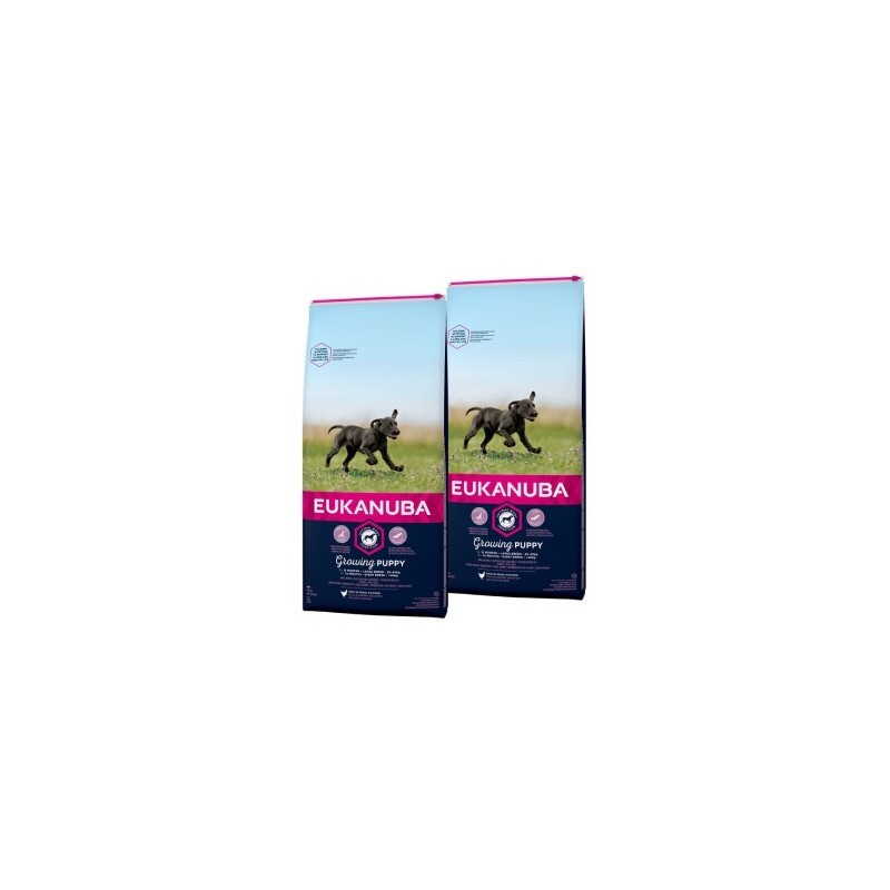 EUKANUBA Trockenfutter Hund Large Breed Puppy, Huhn 2x15 kg