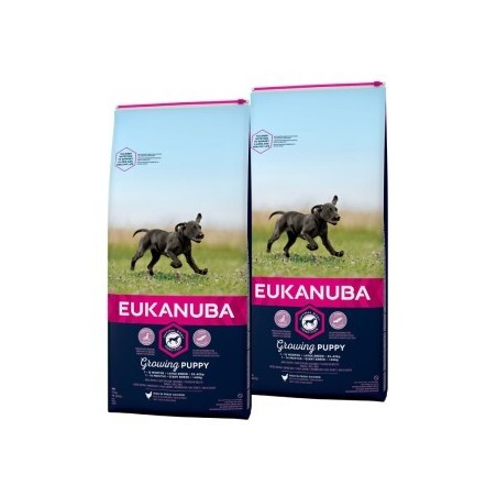 EUKANUBA Trockenfutter Hund Large Breed Puppy, Huhn 2x15 kg