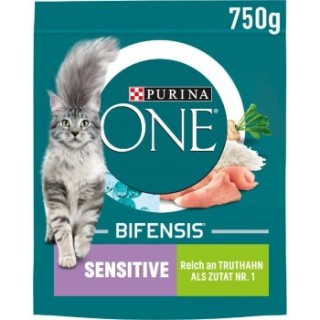 Purina ONE BIFENSIS Sensitive Truthahn und Reis 750 g