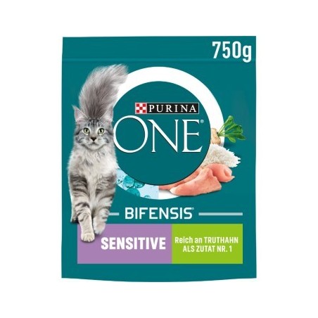 Purina ONE BIFENSIS Sensitive Truthahn und Reis 750 g