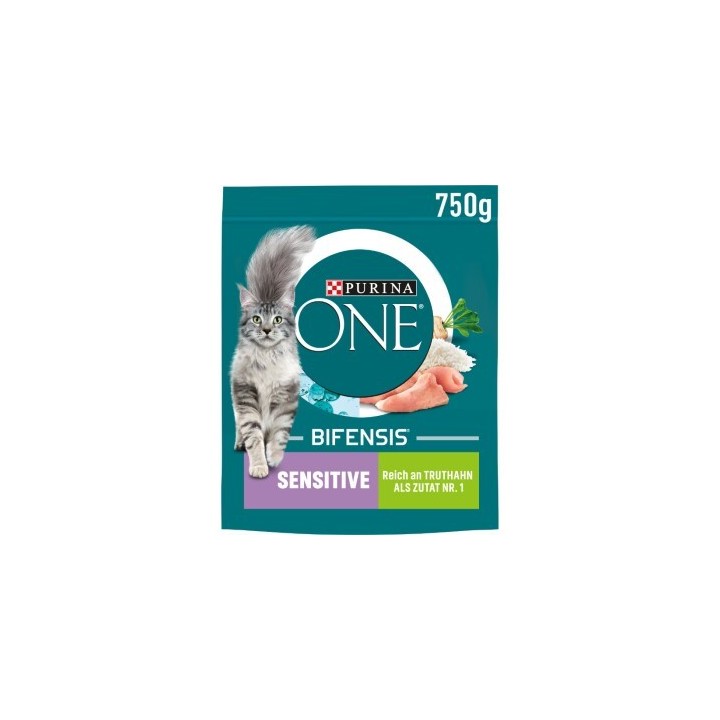 Purina ONE BIFENSIS Sensitive Truthahn und Reis 750 g
