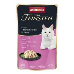 animonda Vom Feinsten 18x50g mit Lachs & Hühnchenfilet, in Sauce