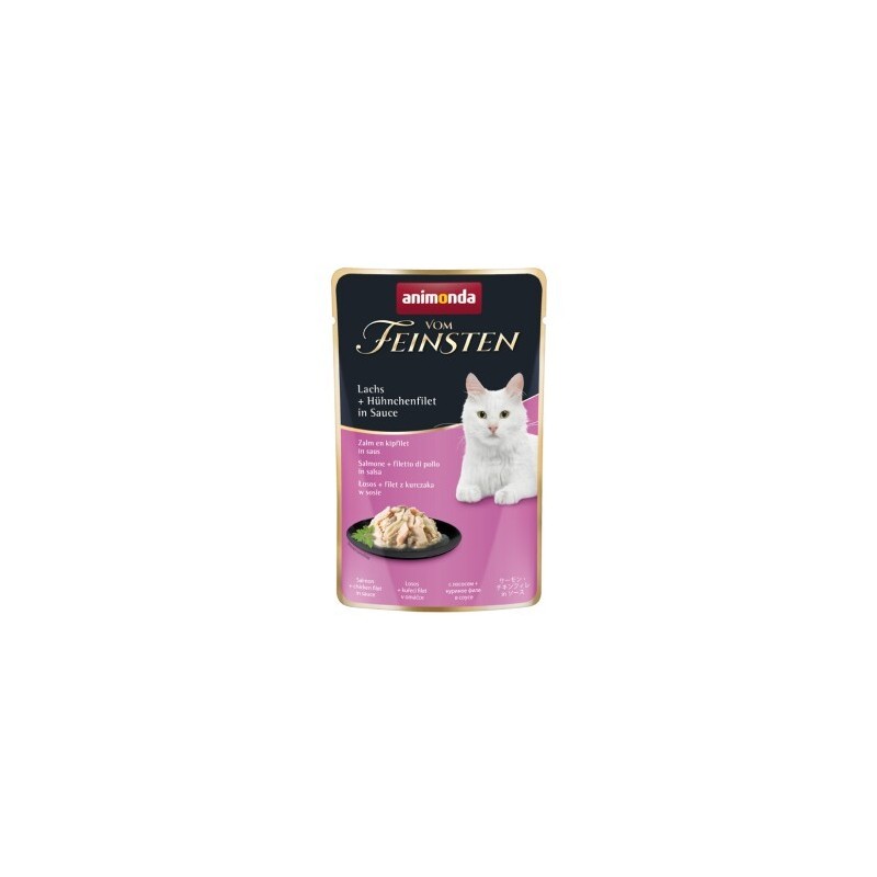 animonda Vom Feinsten 18x50g mit Lachs & Hühnchenfilet, in Sauce