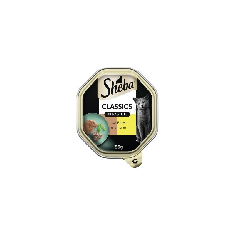Sheba Classics in Pastete 22x85g mit Ente & Huhn