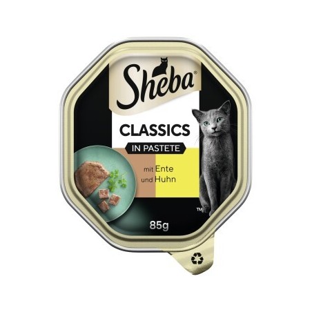 Sheba Classics in Pastete 22x85g mit Ente & Huhn