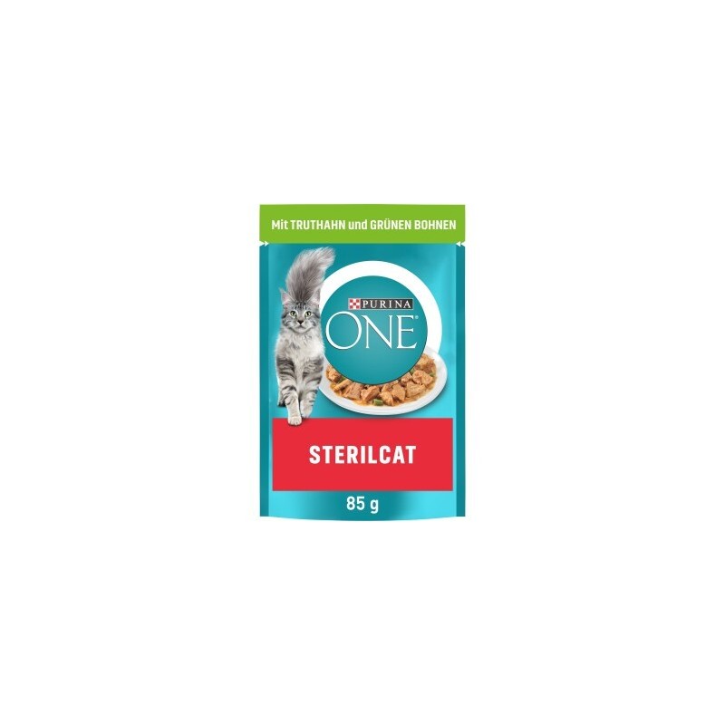 Purina ONE Sterilcat 26x85g mit Truthahn und grünen Bohnen