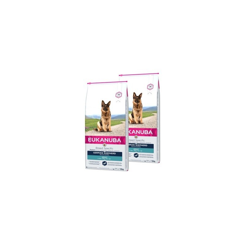 EUKANUBA Trockenfutter für Hunde, rassespezifisch Deutscher Schäferhund Erwachsener 2x12 kg