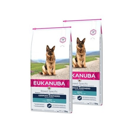EUKANUBA Trockenfutter für Hunde, rassespezifisch Deutscher Schäferhund Erwachsener 2x12 kg