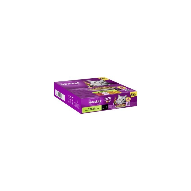 Whiskas Tasty Mix Special Pack Chef's Choice in Sauce 60 x 85g