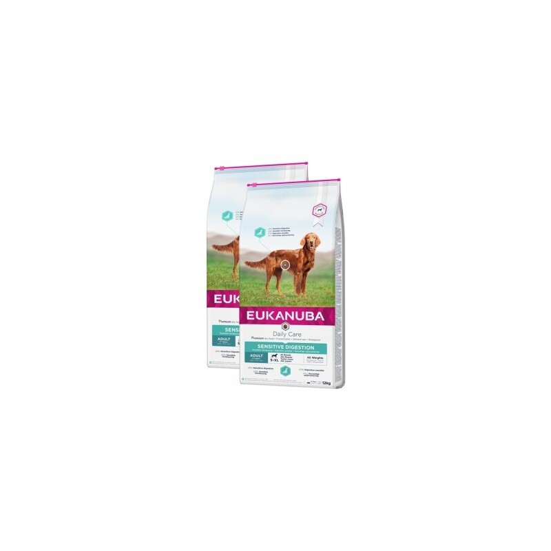 EUKANUBA Trockenfutter Hund Daily Care Sensible Verdauung Adult 2x12 kg