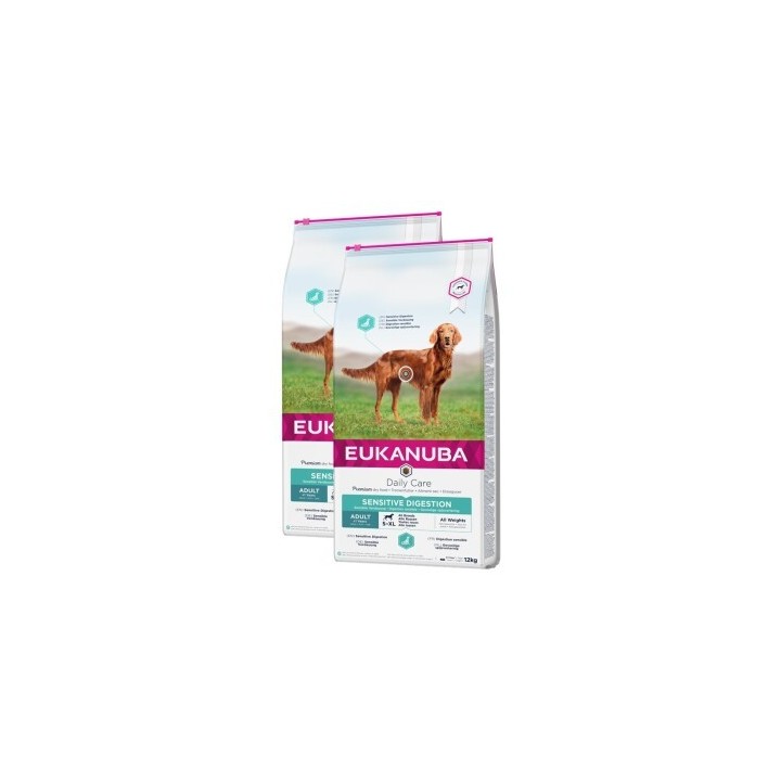 EUKANUBA Trockenfutter Hund Daily Care Sensible Verdauung Adult 2x12 kg
