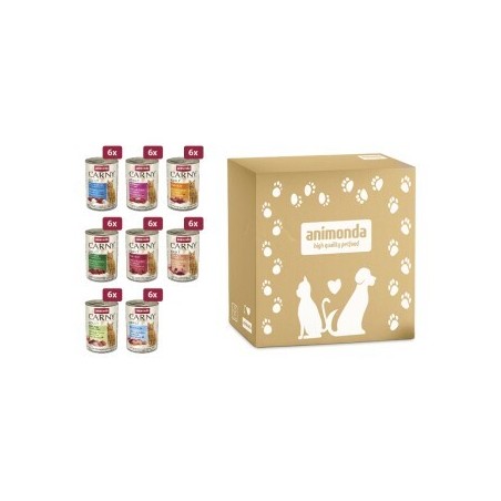 animonda Carny Nassfutter Katze Adult Megapack 8 x 6x400 g