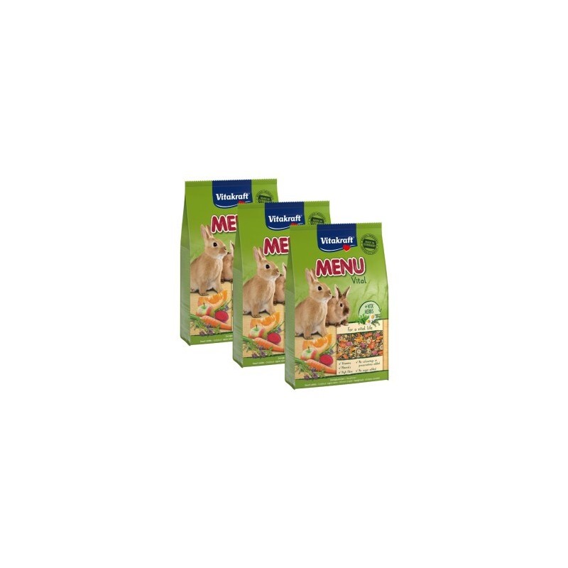 Vitakraft Premium Menü Vital Zwergkaninchen 3x5 kg