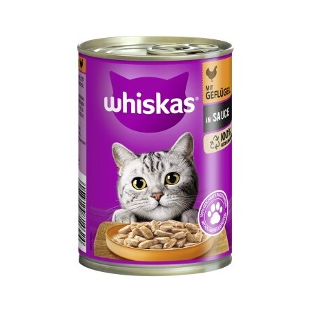 Whiskas Adult 1+ Sauce 12x400g Geflügel