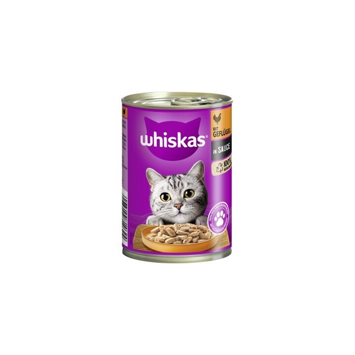 Whiskas Adult 1+ Sauce 12x400g Geflügel