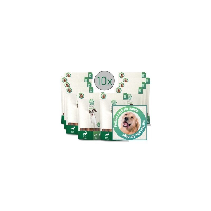 Fellicita Hirsch Sticks 10x 50g Fellonis Hundesnacks