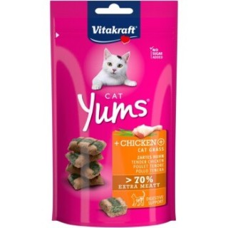 Vitakraft Cat Yums Huhn und Katzengras 9x40 g