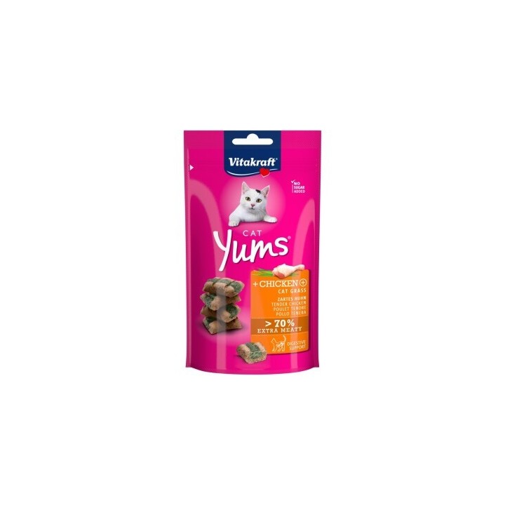 Vitakraft Cat Yums Huhn und Katzengras 9x40 g