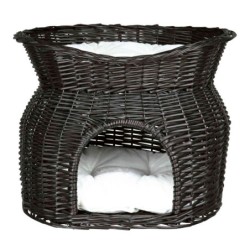 Trixie Korbhöhle mit Liegedach schwarz 37 cm, 43 cm, 37 cm