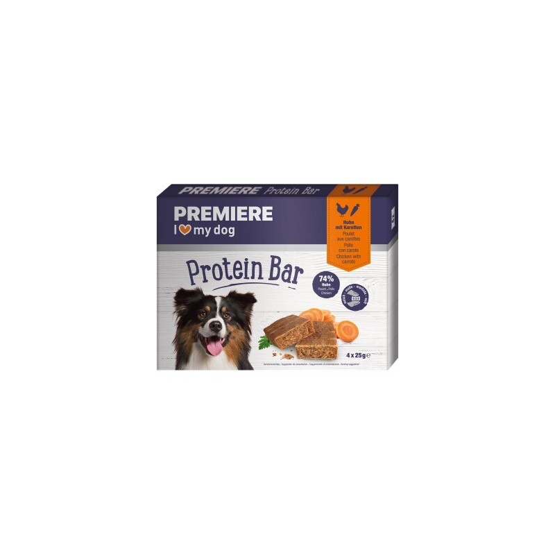 PREMIERE Proteinriegel 4x25 g Huhn mit Karotte