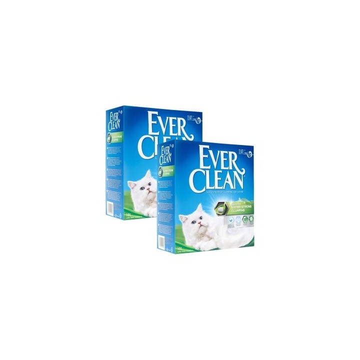 Ever Clean Extra Strong Clumping Katzenstreu, mit Duft 2x10 l