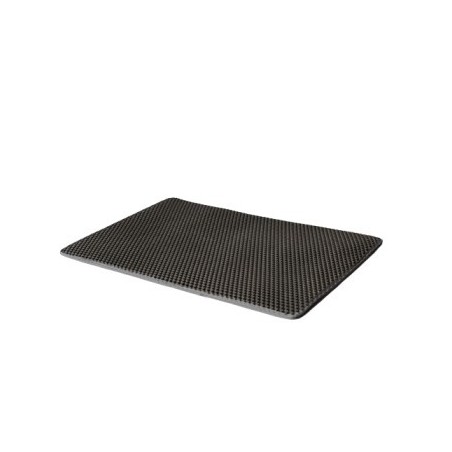 RHR Quality Katzenklo Matte Dirty Paw 75x55cm anthrazit/ grau