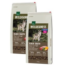 REAL NATURE WILDERNESS Maxi Adult Black Earth Rind mit Strauß & Büffel 2x12 kg