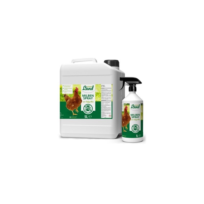 HÜHNER Land Milben Spray 5L + 1L Flasche