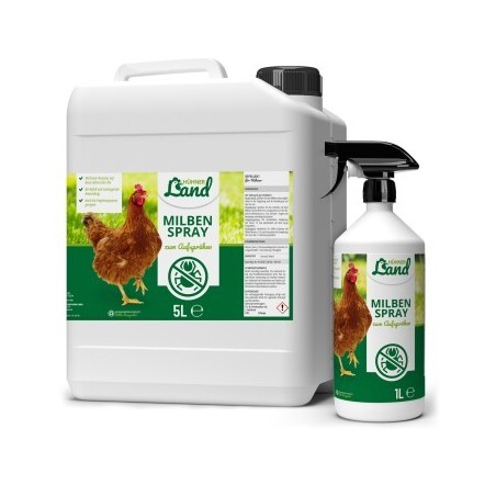HÜHNER Land Milben Spray 5L + 1L Flasche