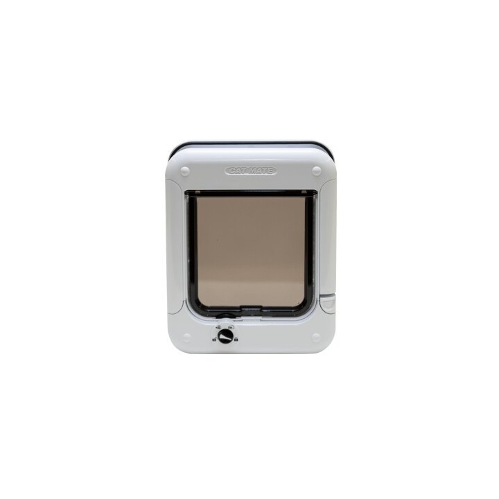 Cat Mate Manuelle Katzenklappe mit 4-Wege-Schloss, 358 weiß