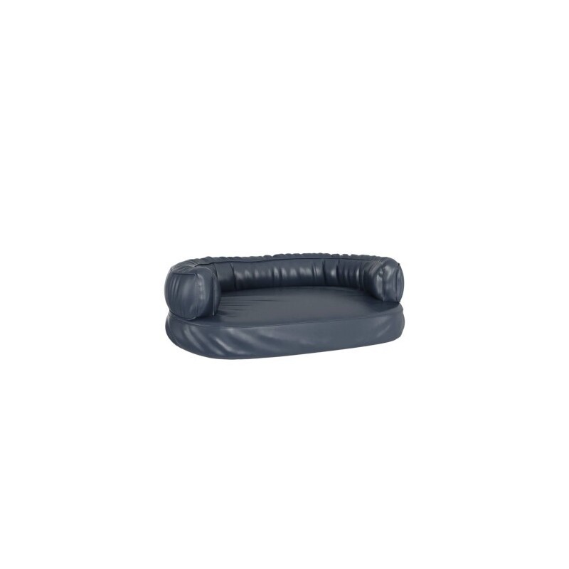 VidaXL Hundebett Ergonomisch Kunstleder blau M