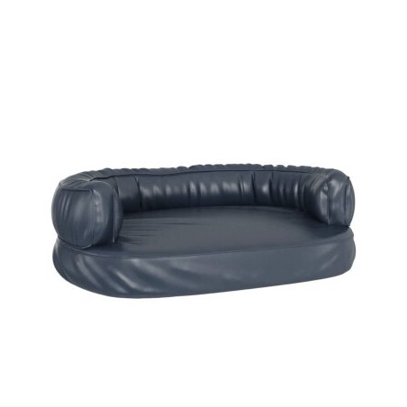 VidaXL Hundebett Ergonomisch Kunstleder blau M