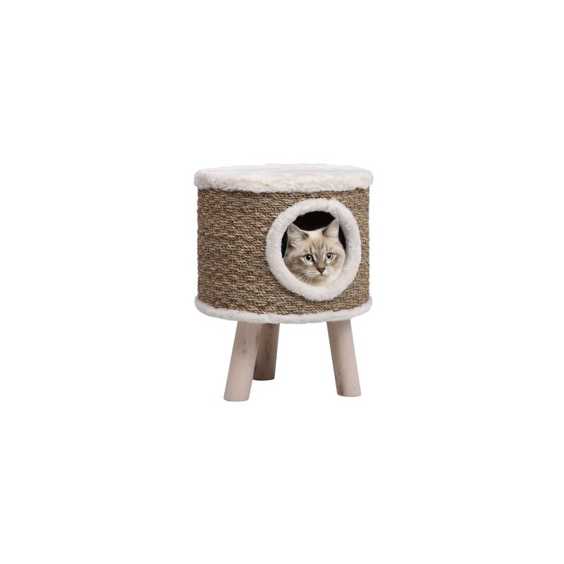 VidaXL Katzenhaus mit Holzbeinen 41 cm